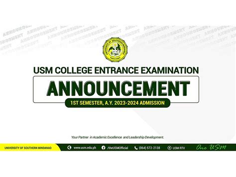 2023 USM COLLEGE ENTRANCE EXAMINATION .